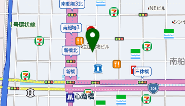 サブウェイ 北心斎橋店の地図画像