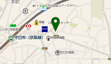 個別指導キャンパス守口校の地図画像