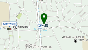個別指導キャンパス七隈校の地図画像
