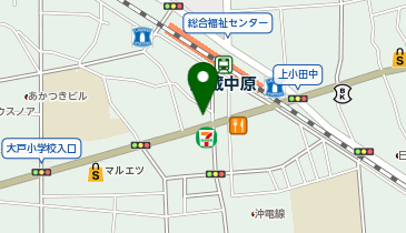 メガネストアー武蔵中原店の地図画像