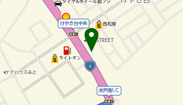 メガネストアー水戸けやき台店の地図画像