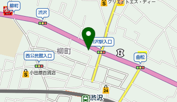 メガネストアー渋沢店の地図画像