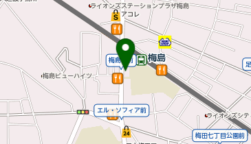 メガネストアー梅島店の地図画像