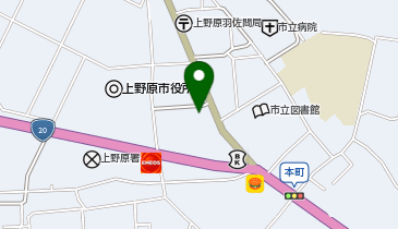 メガネストアー上野原店の地図画像