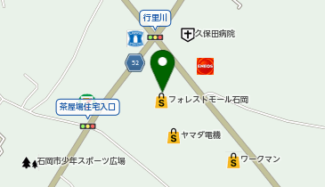 メガネストアーフォレストモール石岡店の地図画像