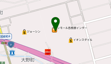 m.f.editorial イオンモール各務原店の地図画像