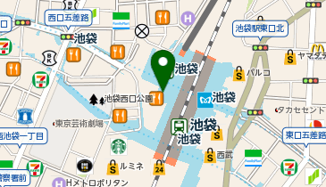 東武百貨店 池袋店1F サンリオの地図画像