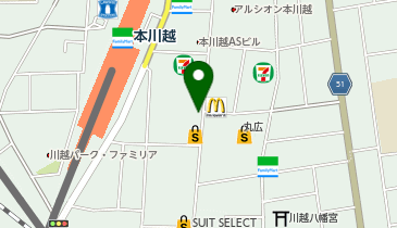 丸広百貨店川越店 アネックスC館1階 サンリオの地図画像