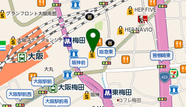 阪急百貨店 うめだ本店11F サンリオの地図画像