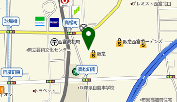 西宮阪急4F サンリオの地図画像