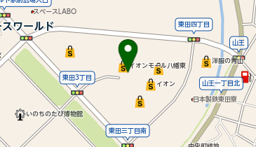 Sanrio イオンモール八幡東店の地図画像