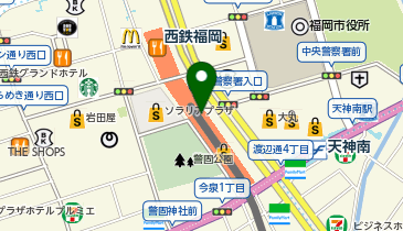 Sanrio 天神地下街店の地図画像