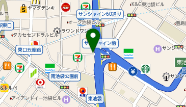 SANRIO CAFE 池袋店の地図画像