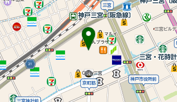 Sanrio 神戸三宮店の地図画像