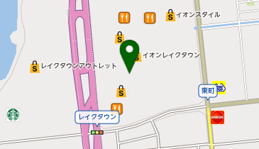 Sanrio イオンレイクタウン mori店の地図画像