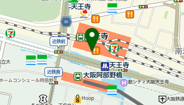 Sanrio 天王寺MIO店の地図画像