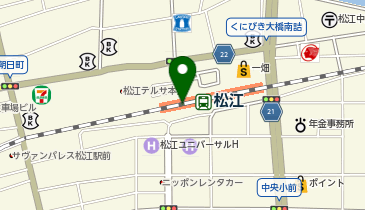 スーツセレクト シャミネ松江の地図画像