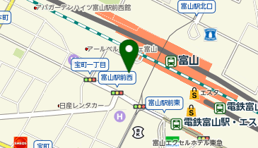 スーツセレクト マルート富山の地図画像