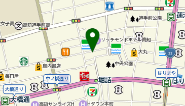 スーツセレクト 高知の地図画像