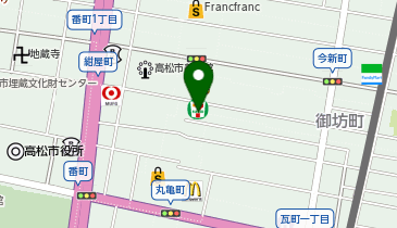 スーツセレクト 高松の地図画像