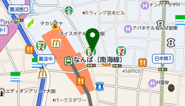 スーツセレクト 難波なんさん通りの地図画像