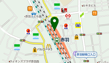 スーツセレクト ビーンズ赤羽の地図画像