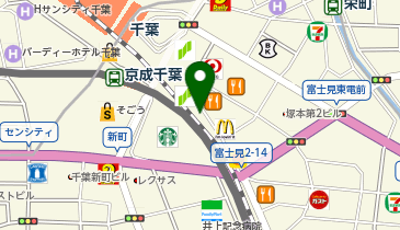 スーツセレクト 千葉シーワンの地図画像