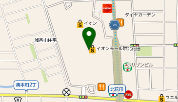 スーツセレクト イオンモール堺北花田の地図画像