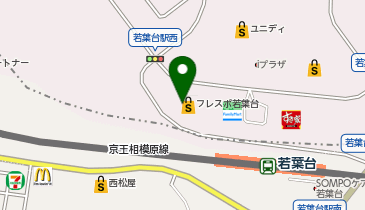 スーツセレクト フレスポ若葉台の地図画像