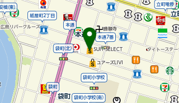 スーツセレクト 広島本通りの地図画像