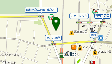 スーツセレクト 立川の地図画像