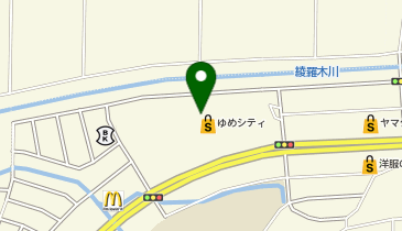 スーツセレクト ゆめシティ下関の地図画像