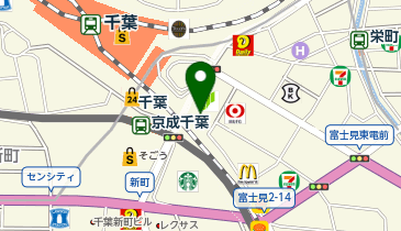 スーツセレクト 千葉の地図画像