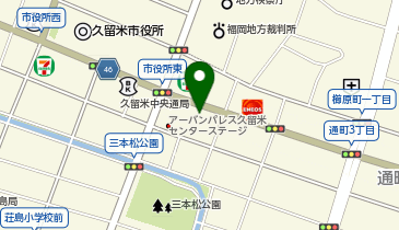 スーツセレクト 久留米の地図画像