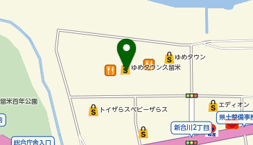 スーツセレクト ゆめタウン久留米の地図画像