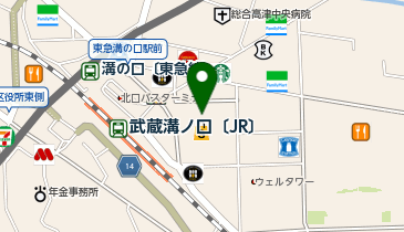 スーツセレクト マルイファミリー溝口の地図画像