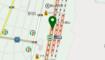 スーツセレクト エスパル郡山の地図画像