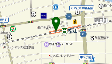 スーツセレクト シャミネ松江の地図画像