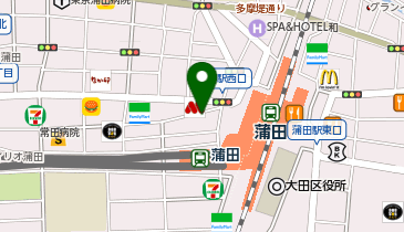 スーツセレクト 蒲田西の地図画像