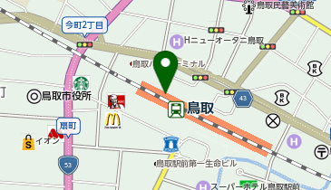 スーツセレクト シャミネ鳥取の地図画像