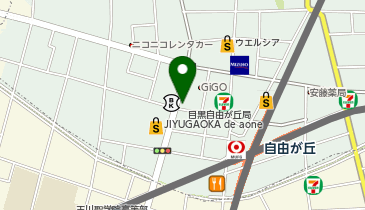 スーツセレクト 自由が丘の地図画像