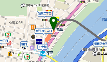 スーツセレクト 浅草エキミセの地図画像