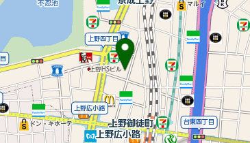 スーツセレクト 上野の地図画像