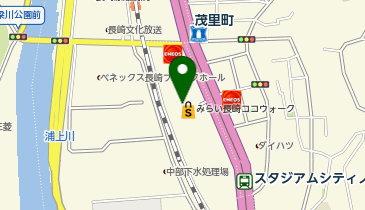 スーツセレクト 長崎ココウォークの地図画像