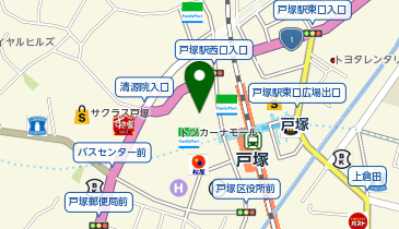 スーツセレクト 東急プラザ戸塚の地図画像