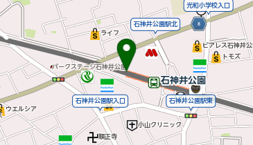 スーツセレクト エミオ石神井公園の地図画像