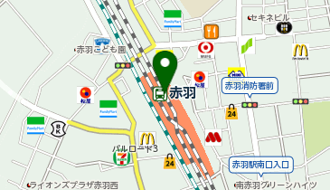 スーツセレクト ビーンズ赤羽の地図画像