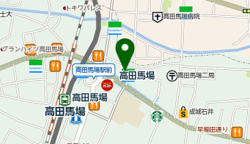 スーツセレクト 高田馬場の地図画像