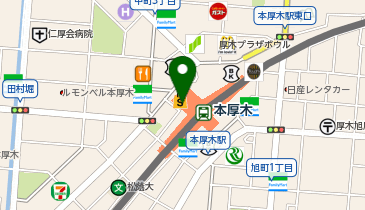 スーツセレクト 本厚木ミロードの地図画像