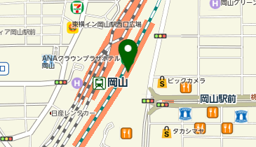 スーツセレクト さんすて岡山の地図画像